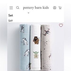 Pottery Barn Kids - Star Wars Swaddle Blankets